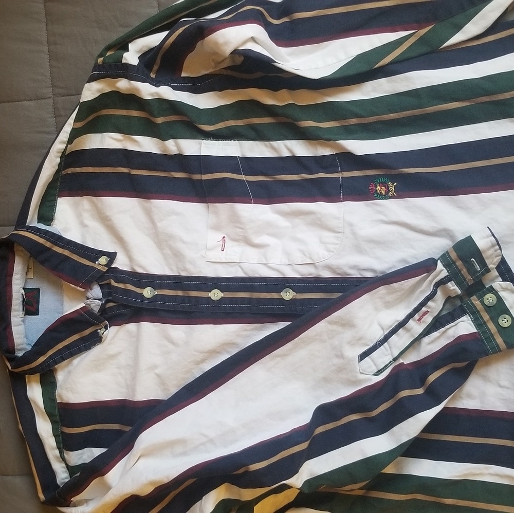 Ziza Vertical Stripe Button Down